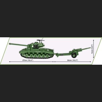 M26 Pershing 1065 Kl. 1:28 WWII3-inch M5 Gun